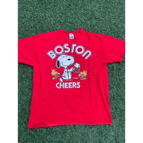 Artex Sportswear Tops - Vintage 1980s Snoopy “Boston Cheers” Tee – Artex